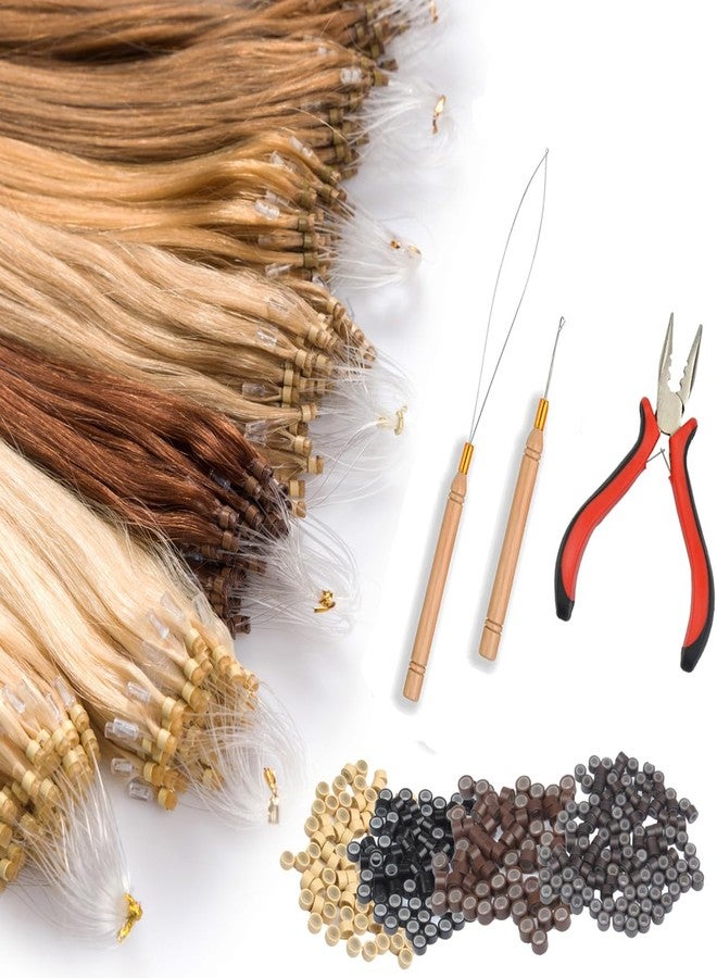 JFFX 3Pcs Micro Link Hair Feather Extensions Tool Sets, 3 Holes Mini Hair Pliers, Micro Pulling Needle, and Loop Threader for Microlink Rings Hair Extension Beads - Image 5